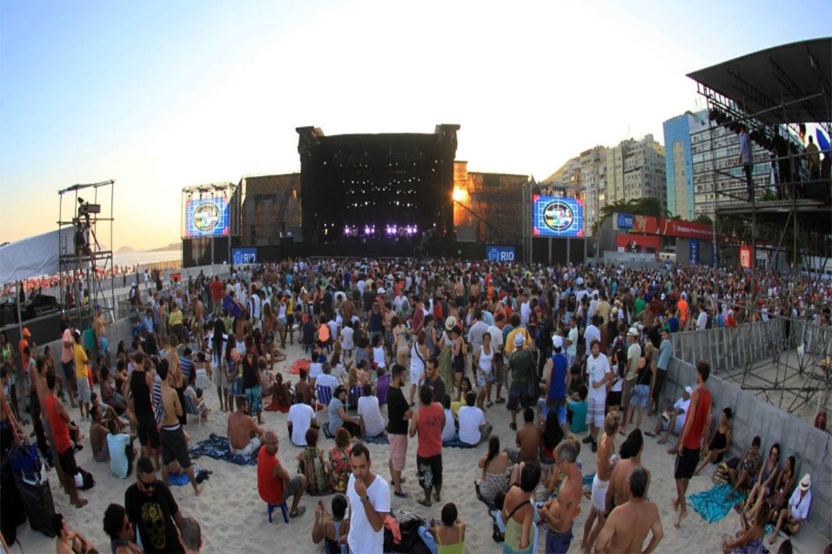 Show na praia de Copacabana