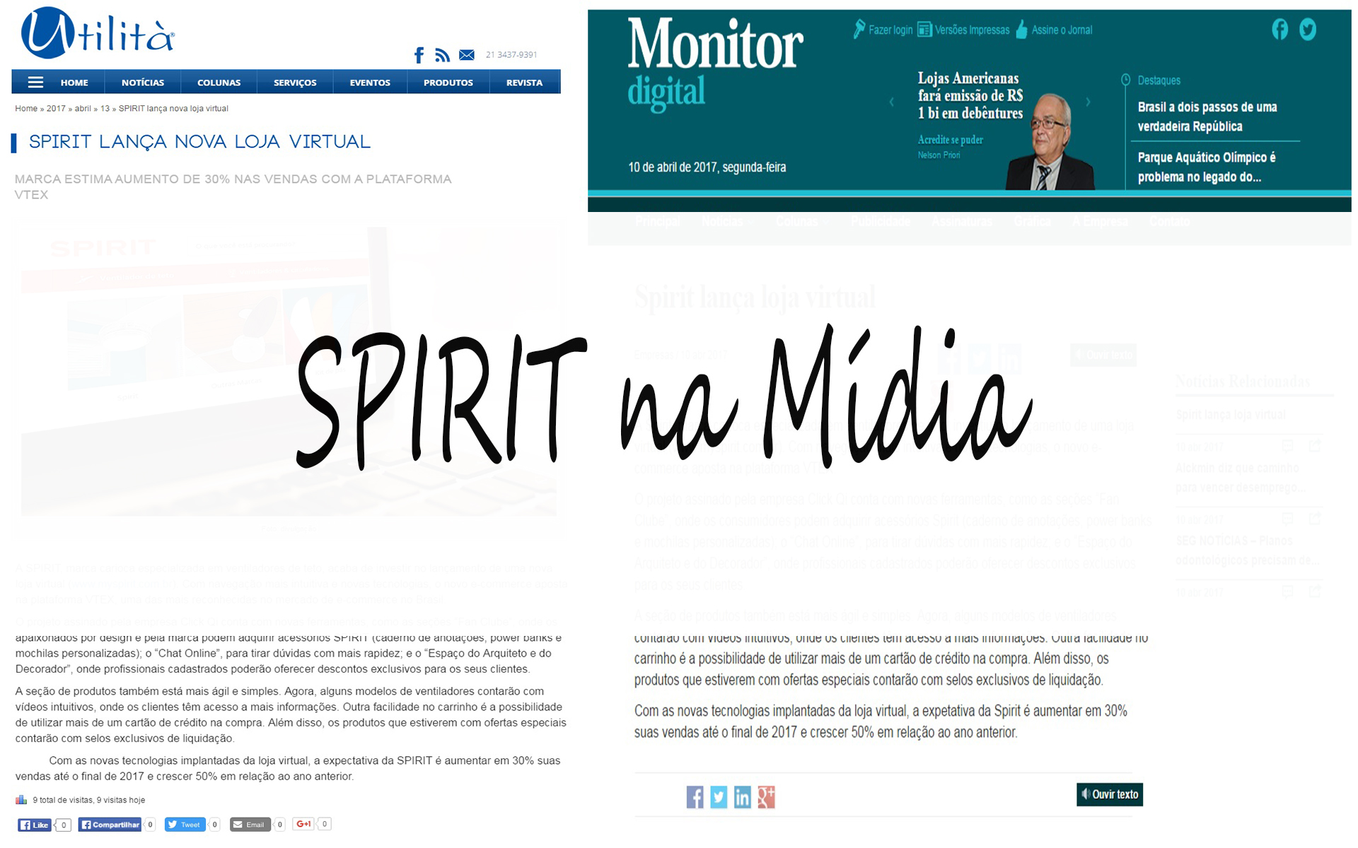 Capa Blog Spirit na Mídia