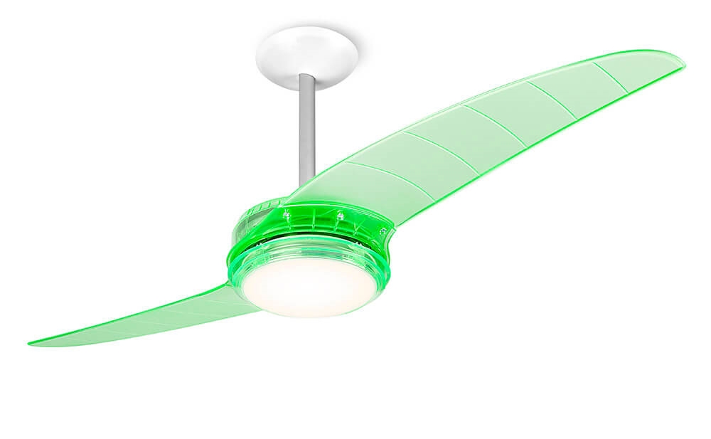 ventilador de teto Spirit - Blog Myspirit - Ventilador de Teto Spirit 203 Verde Neon Lustre Flat - decoração de Natal simples e barata
